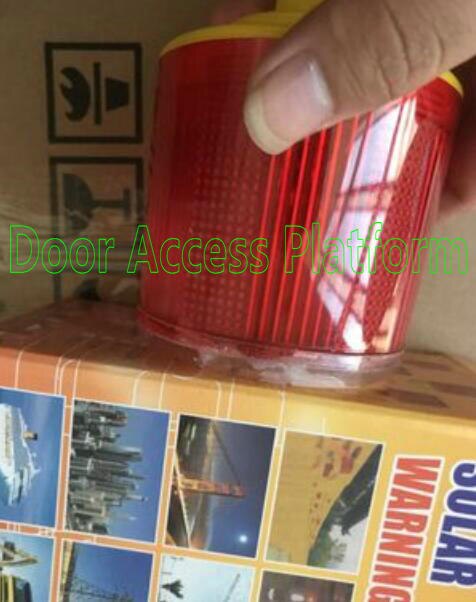 Solar give power's door warning led light For Access Control System, Security system No Voice, by stroboscopic lamp LED Light