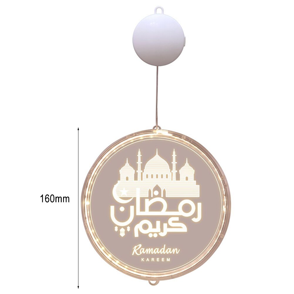 Lanterne Led pour décoration islamique du Ramadan Mubarak, luminaire décoratif d'intérieur, idéal comme
