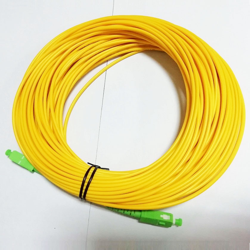 SM SX PVC 3mm 30 Meters SC APC Fiber Optic Jumper Cable SC/APC-SC/APC Fiber Optic Patch Cord
