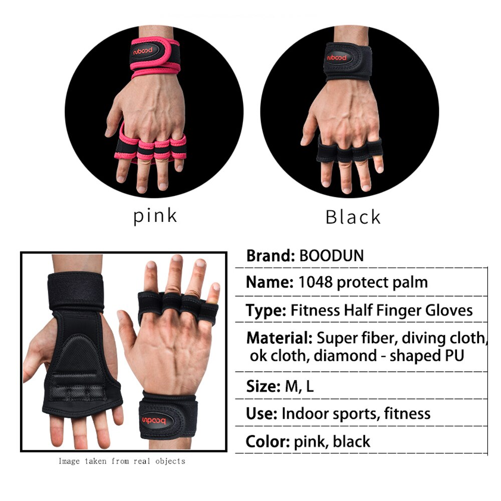 Enhanced edition Boodun Fitness Gym workout handschuhe gewichtheben handschuhe Anti-überspringen körper gebäude handschuhe für frauen männer