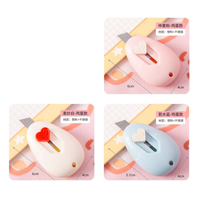 1p Mini Cute Utility Knife Cartoon Portable Demolition Express Paper Cutting Art Knife Student School Office School Supplies: Q