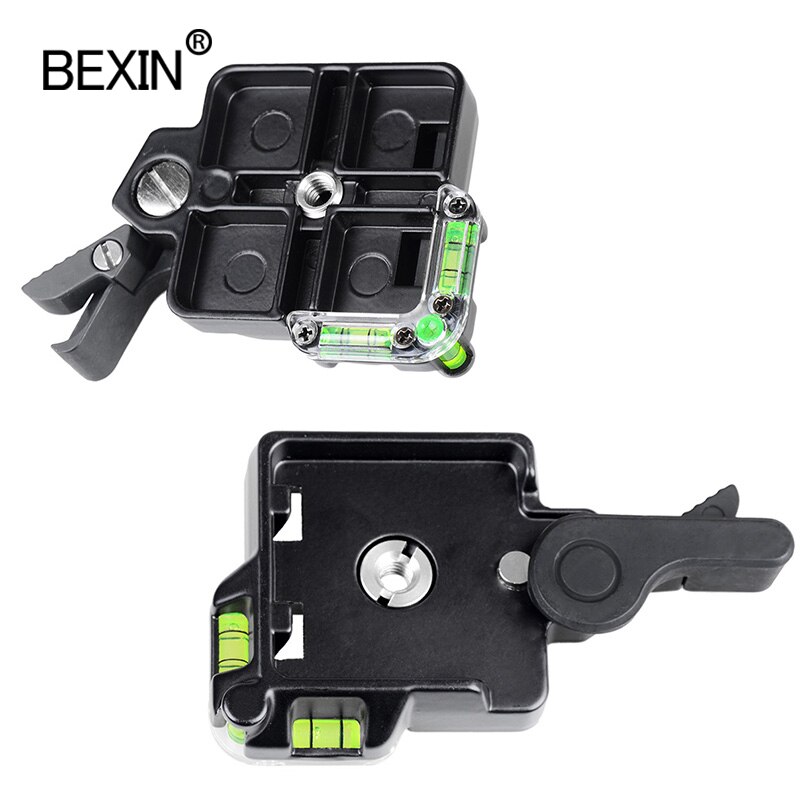 Bexin câmera braçadeira de montagem de liberação rápida dslr suporte braçadeira tripé cabeça adaptador para manfrotto dslr câmera monopé