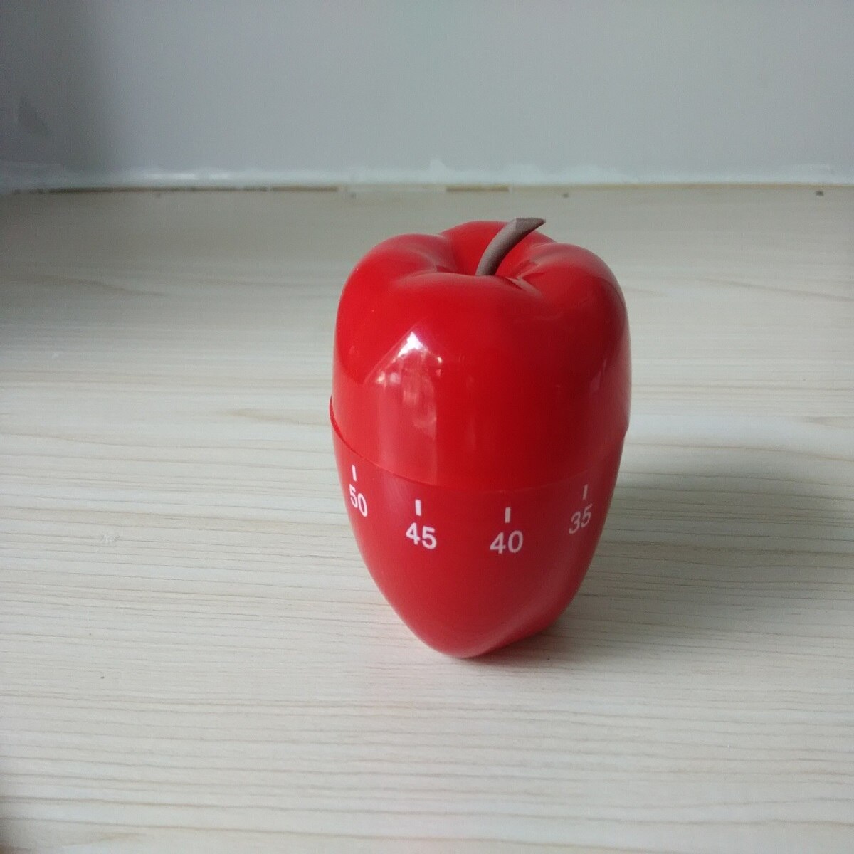 Red Apple Shaped Timer 1PC Fruit Shape Mechanical Timer Home Use Countdown Timer Manual Cooking Timekeeper Kitchen Reminder