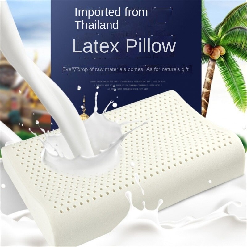 Thai Latex Pillow Natural Latex Massage Pillow Cervical Spine Pillow To Help Sleep Home Comfort Pillow