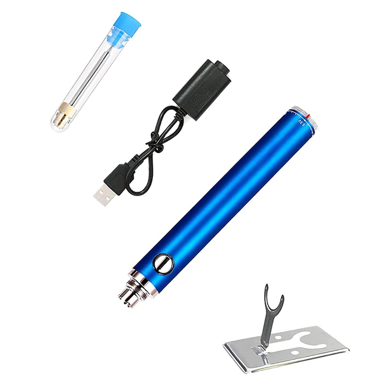 Wireless Charging Welding Tool, USB Safe Welding Repair Tool,Adjustable Temperature, Wireless Charging,for Both Home: blue