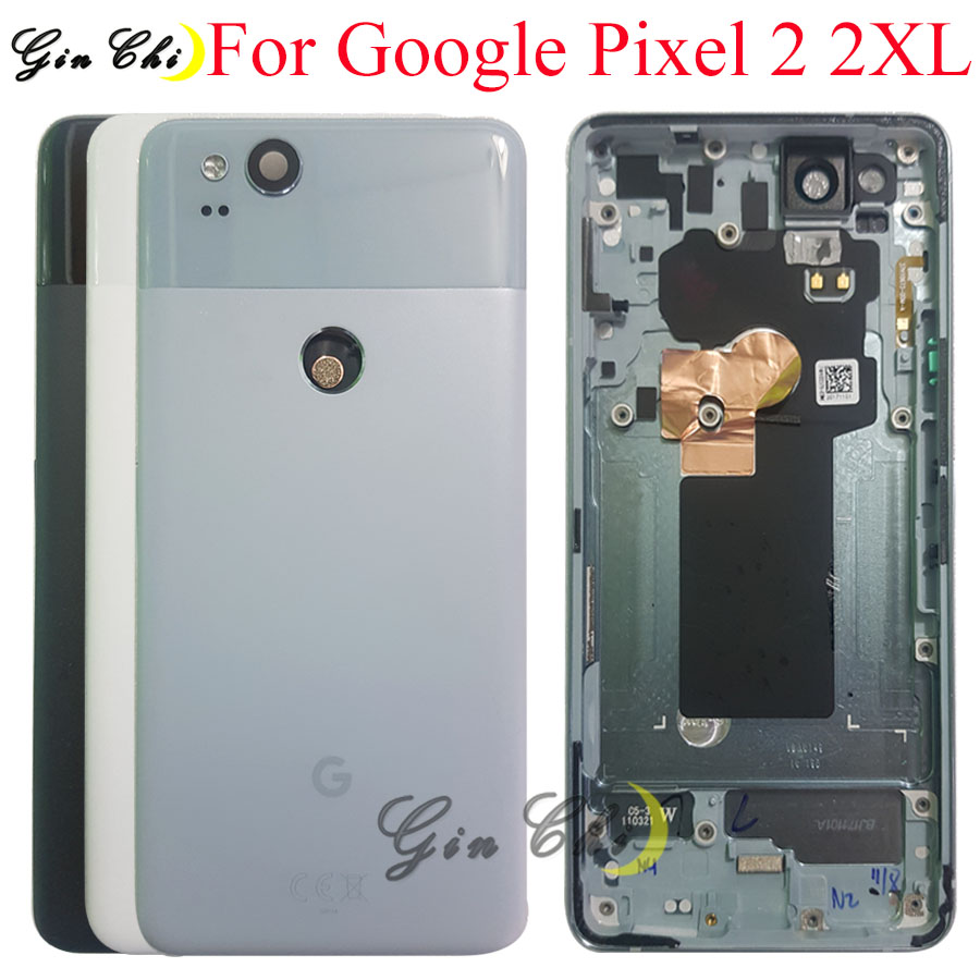 Batterij Cover Voor HTC Pixel 2 back cover glazen deur Case Rear 2XL Behuizing Voor HTC Google Pixel 2 XL batterij Cover pixel 2 glas