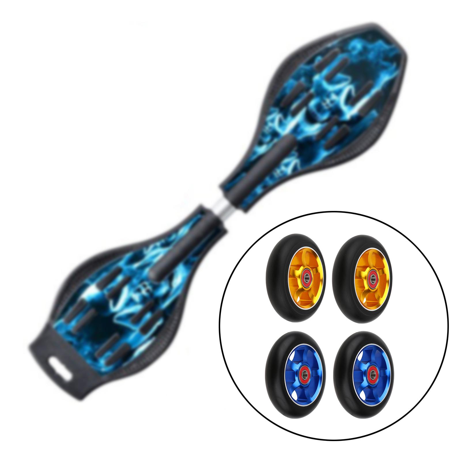 2 set di ruote di ricambio da 100mm con cuscinetti e boccole dorate e blu