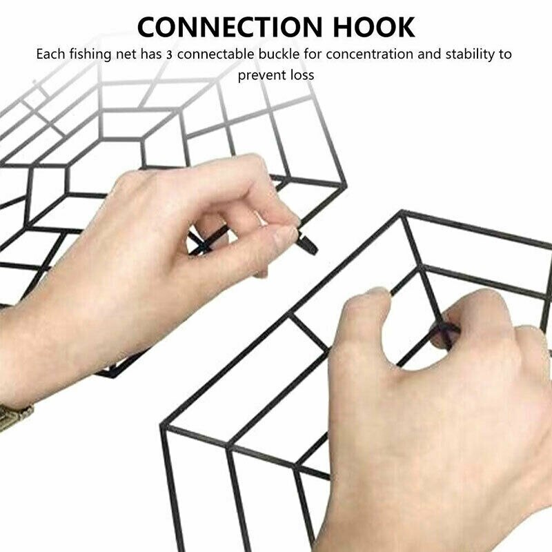 10pcs Lightweight Plastic Floating Pond Guard Protector Cats Flying Birds Deterrent Six Angle Mesh Fish Pond Net Pond Protectors