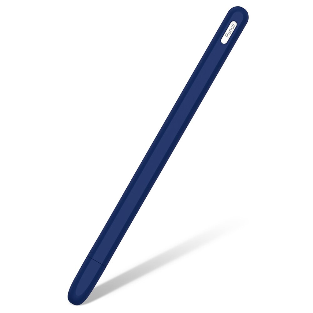 Anti-Slip Silicone Pencil Sleeve Cover Protective Case For Apple Pencil Touch Pen 2 Mobile Phone Accessories Protective Case: navy blue