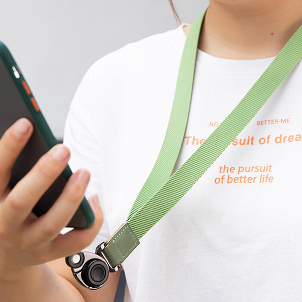 DAEHAN NECK LANYARD for mobile phone detachable metal finger ring strap hand wrist lanyard