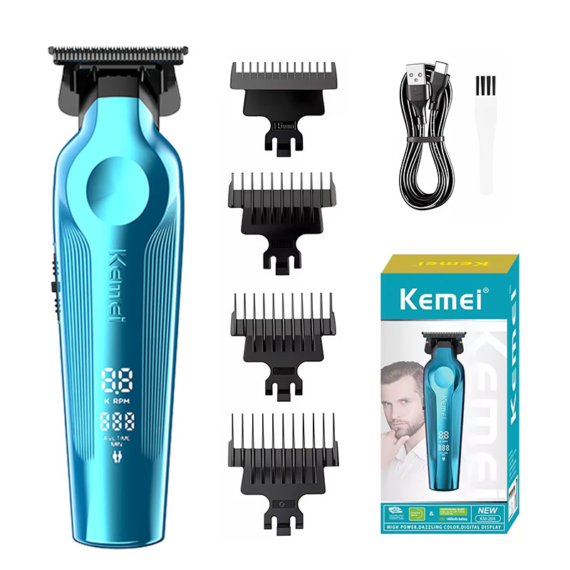 Kemei KM-264 Oplaadbare Elektrische Tondeuse Hoge Snelheid Motor Professionele Mannen Kapper Tondeuse Draadloze KM-2299 Tondeuse: Oranje