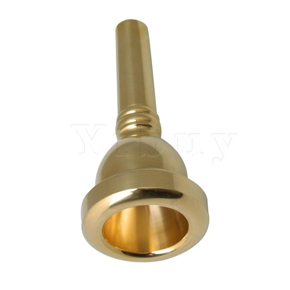 Yibuy guld messing alt trombone mundstykke 38mm diameter 1/2al