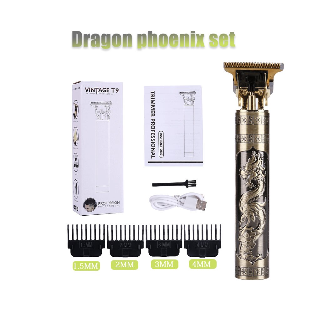 Recharge Clipper Hair Mower Haircut Machine Portable Trimmer Cutter Electric Formen Beard Shaver Hairstyle Cutting: Dragon phoenix 1