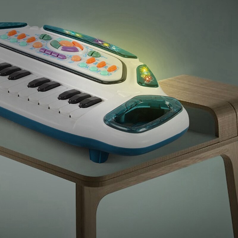 Teclado de Piano multifuncional para niños, Piano Electrónico de 24 teclas con luz, puede tocar juguetes musicales para niños y niñas