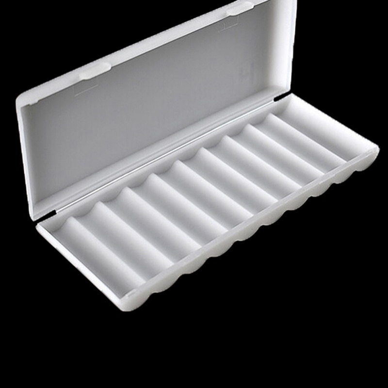 1 pc 10x18650 bateria titular caso 18650 caixa de armazenamento titular branco duro caso capa titular da bateria organizador recipiente