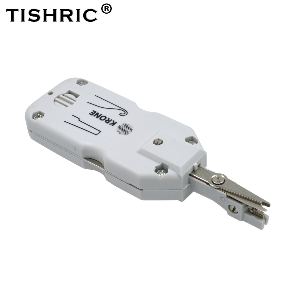 Tishric original clássico curto coroa lsa-mais profissional telecom telefone fio cabo rj11 rj45 soco para baixo kit de ferramentas de rede