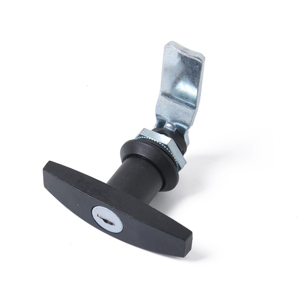 2pcs Anti-theft T-shape Handle Locks with Keys T Handle Garage Door Lock for Distribution Cabinet Caravan Trailer RV Toolbox