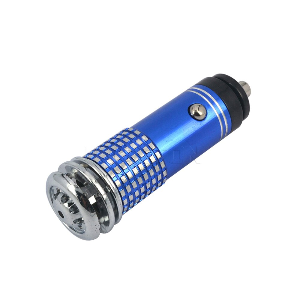 Purificador de aire iónico de anión para coche, Mini ionizador de ozono con barra de oxígeno, accesorios interiores DC12V: Blue