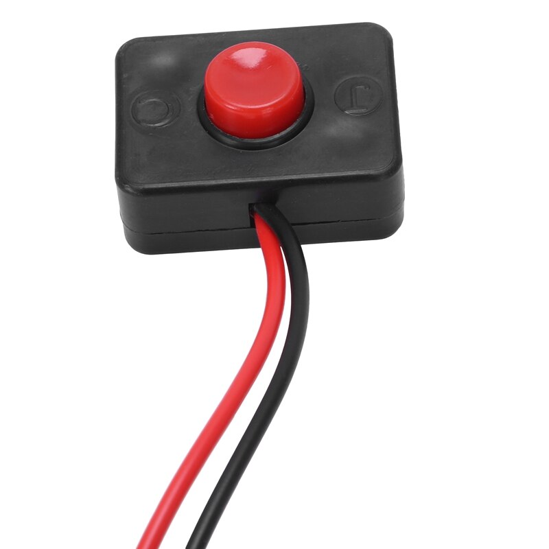 DC 12V2A Adhesive base push button momentarily action wired switch for automobiles