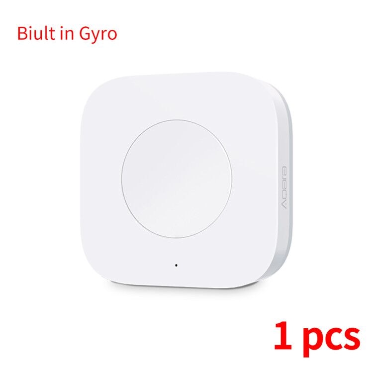 Aqara Wireless Smart Switch Remote Control ZigBee Intelligent Application One Key Control for Xiaomi home mijia App: Biult in Gyro 1pcs