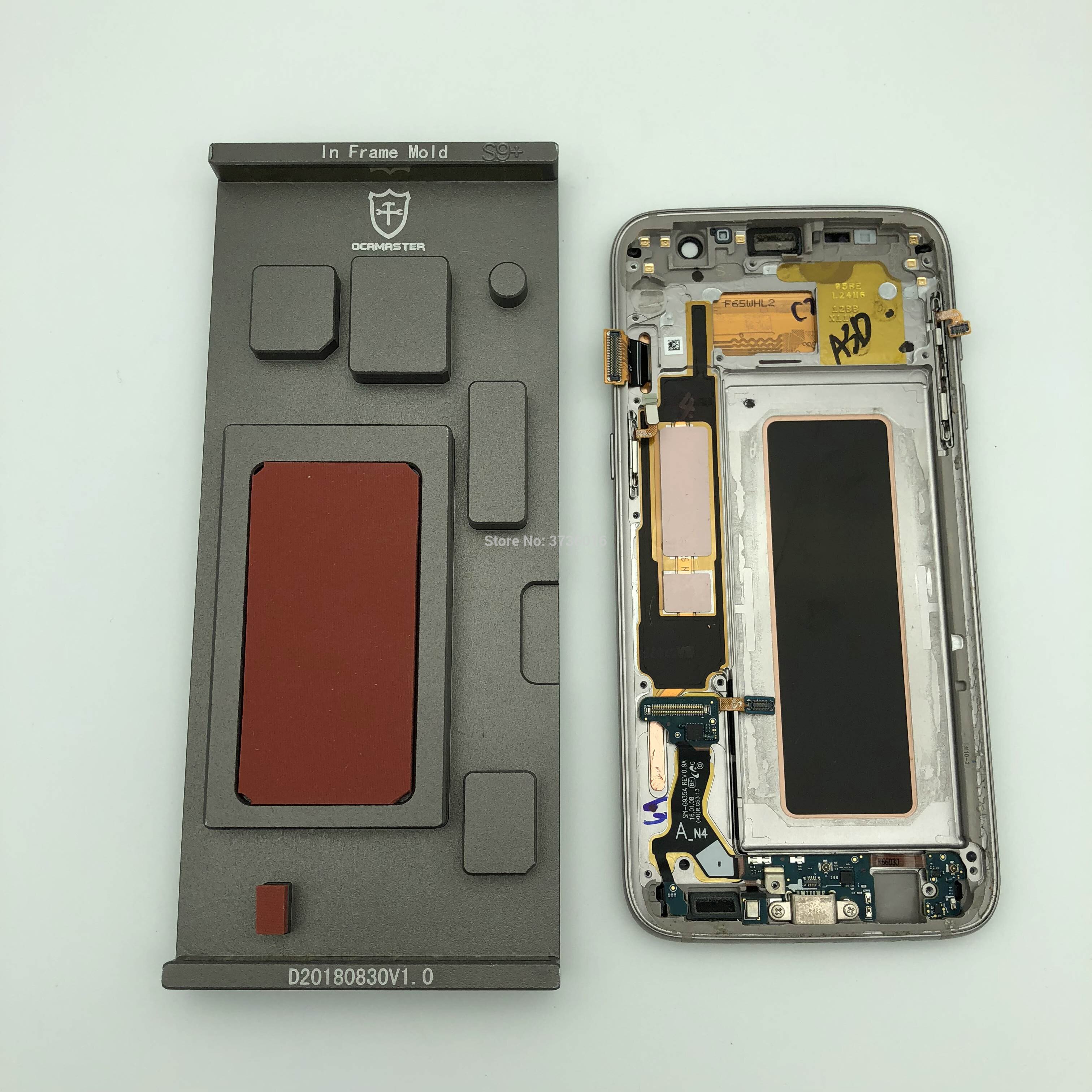 1pcs OCA MASTER In frame laminating mold for samsng S7 edge to S10 plus LCD display unbent flex laminating cleaning