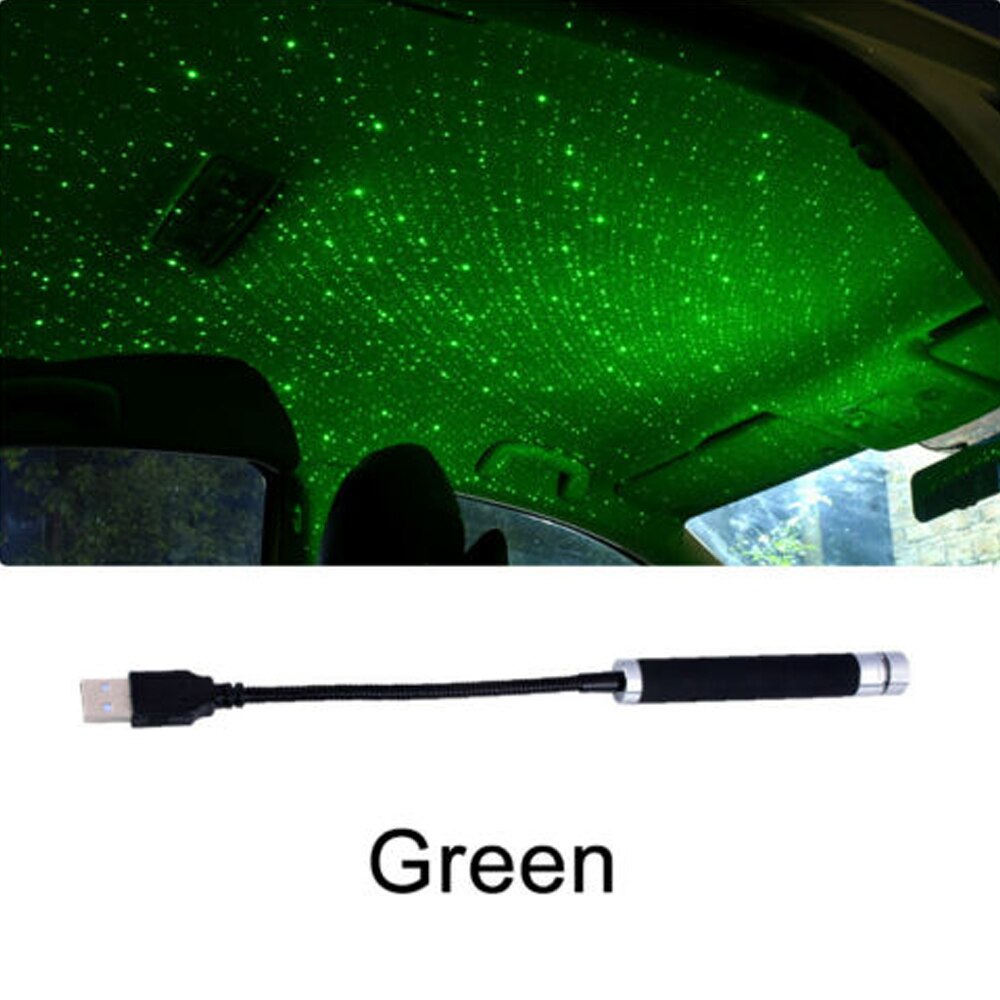 360 ° LED-leuchten Sternen Dekorative Auto Dach Lichter Romantische Stern Projektor USB Atmosphäbetreffend Nacht Lampe Geburtstag Party Heimat Dekor