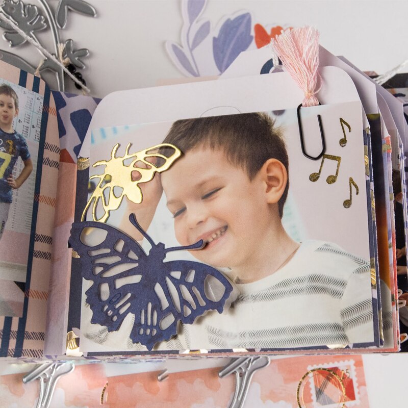 Metal Skærematricer - DIY Scrapbooking, Kort, Fotoalbum - Blade, Ananas, Sommerfugl, Ræv, Fugl