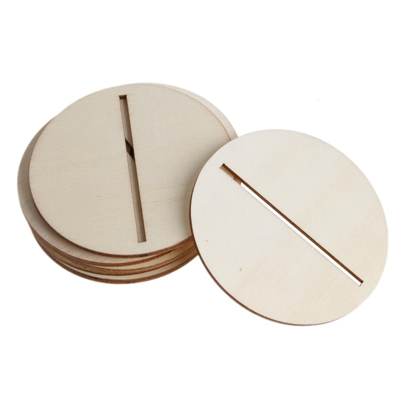 10pc 1-20 Wooden Table Numbers Set with Base Birthday Wedding Party Decor