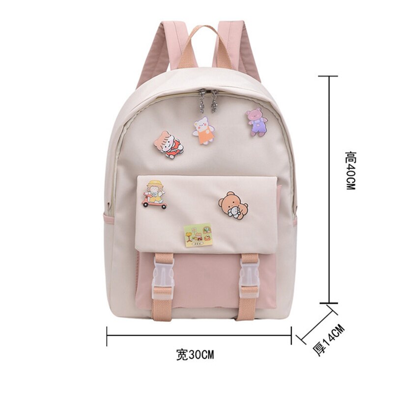 Zaini di grande capacità per donne borsa Preppy per studenti Kawaii per ragazze adolescenti borsa da viaggio per scuola dolce impermeabile New Mochilas: Small bag