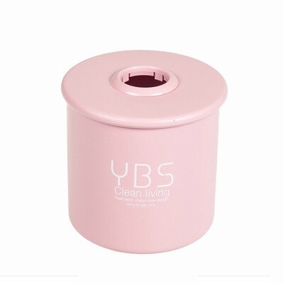 Ronde Minitissue Doos Plastic Papier Houder Bureau Accessoires Roll Papieren Servet Accessoires Huishoudelijke Hotel Auto Papier Houder: Pink