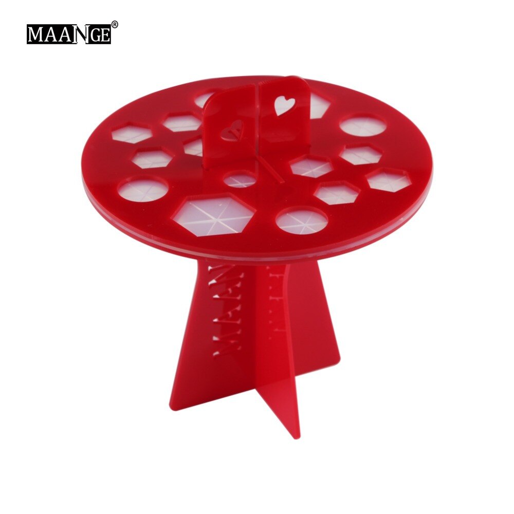 Make-up kwasten houder met 14/26/42 gaten, standaard boom, droge kwasten houder, kwasten organiseren, make-up kwasten rek houder, cosmetische tools: 16 gaten