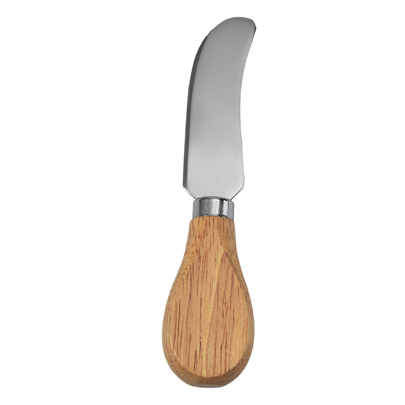 Stahl Edelstahl Käse messer mit Bambus Holzgriff Küche Backwerk zeug Slicer Cutter 1 Stück Bambus Küche: Orange