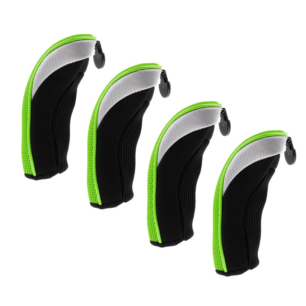 Pak Van 4 Universele Golf Hybrid Cover 3,4,5,7,X Driver Hybrid Fairway Headcovers Golf Club Putter Voor Golf Accessoires