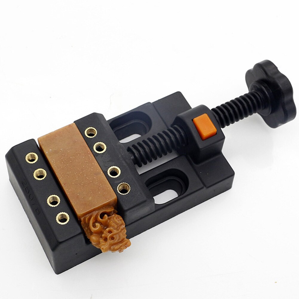 8 Holes Table Vice Flat Pliers Clip Woodworking Tool Drilling Carved Fixed Quick Opening Mini Adjustable Multipurpose Clamp DIY