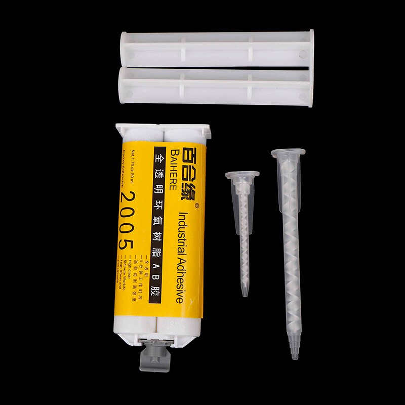1pc Epoxy Resin AB Glue 5 Seconds Glass Fiber Ceramic Hard Plastic Resin Adhesive 50ml High Strength