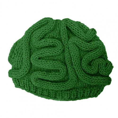 Mutsen Hoeden Spoof Horror Hersenen Gebreide Hoed Grappige Warm Cap Party Hoofddeksels Fotografie Props Caps Hoofddeksels Voor Party 14 Kleuren: green