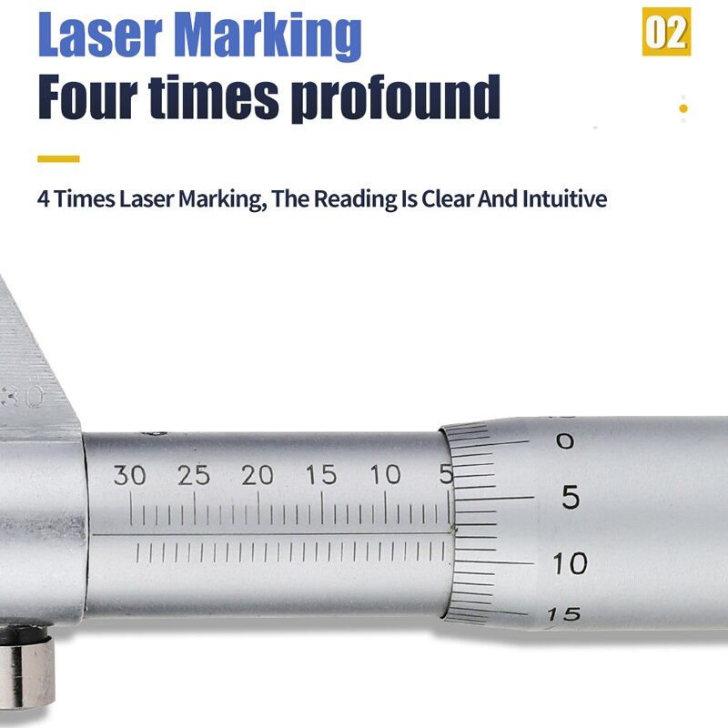 Indvendig mikrometer indvendig diameter måleværktøj skrue hårdmetal måler høj præcision metrisk indvendig diameter måler måleværktøj