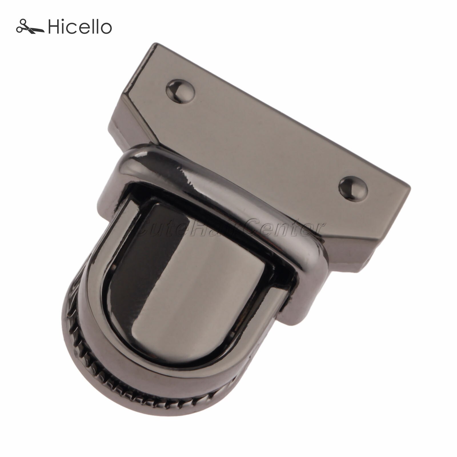 1 Set Tasche Verschluss Lock Twist Drehen schlösser Zink-legierung 33*29mm für Gepäck Leder Taschen Kleidung Schuhe nähen Zubehör Handwerk Hicello: Gun Black