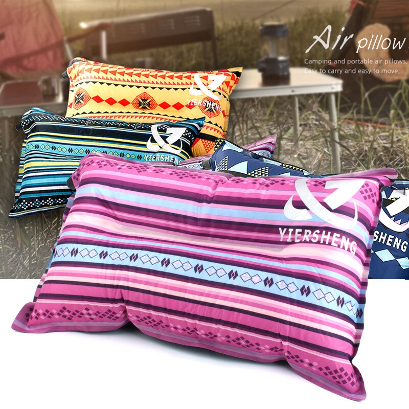 Outdoor automatic inflatable pillow leisure tent camping equipment lunch break sleeping car travel Hiking sleep Portable