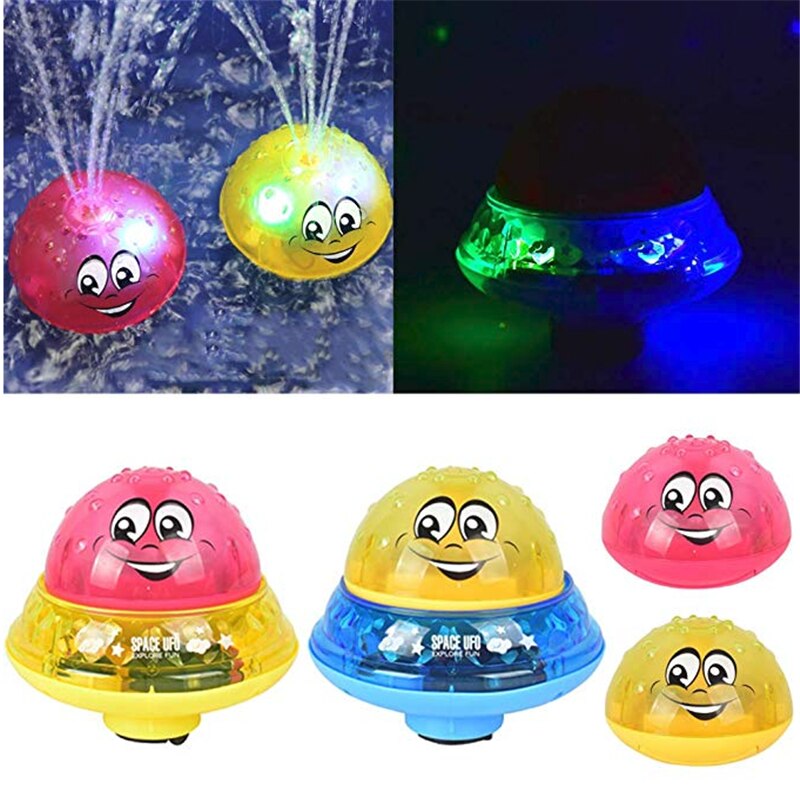 Bad Speelgoed Spuiten Water Licht Draaien met Douche Zwembad Kinderen Speelgoed voor Kinderen Peuter Zwemmen Party Badkamer LED Licht speelgoed