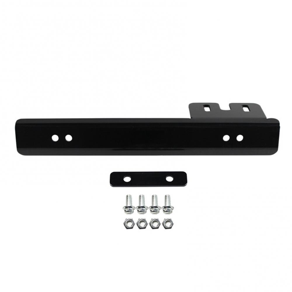 JDM Aluminum Alloy Car Number Licence Plate Frame Bracket Automotive Decoration: Black