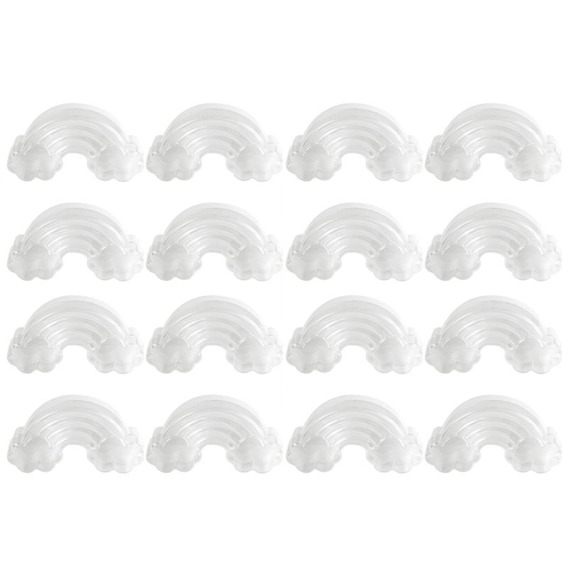 12 stuks/pak plastic snoepdoosjes in de vorm van wolken, kleurrijke snoepdozen voor kerstfeestjes, decoratieve benodigdheden: Wit