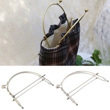1 Pc Metalen Half Ronde Frame Kus Gespen Lock Purse Handtas Handvat Clutch Bag Accessoires