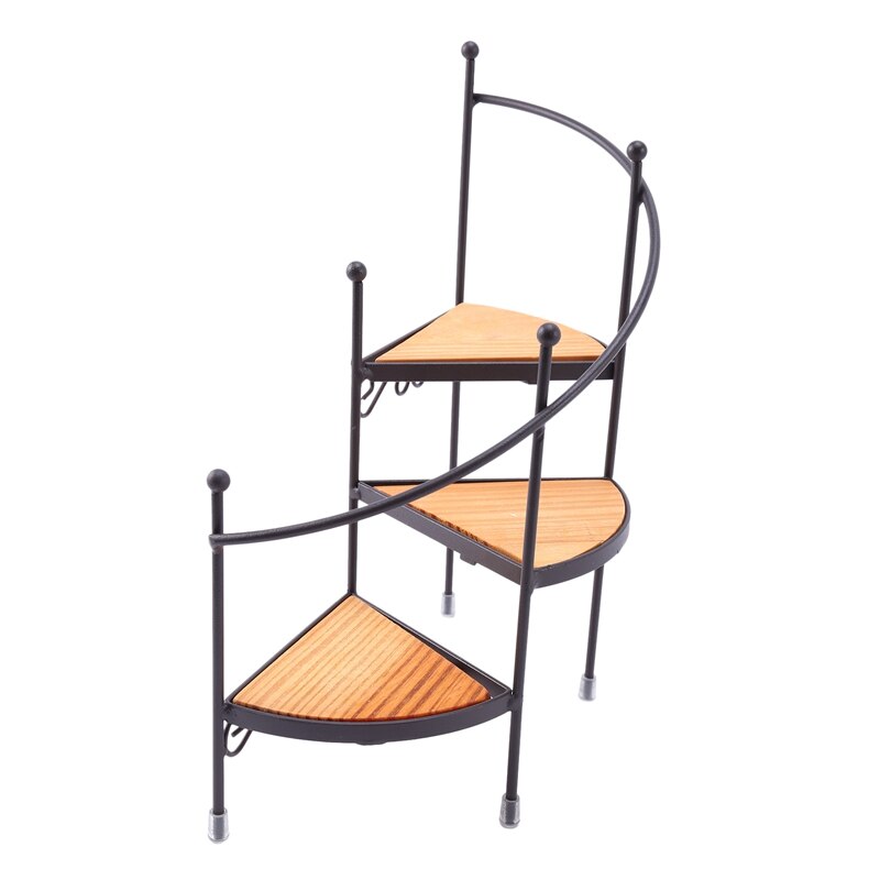 Moderne Eisen Wendeltreppe Blume Stand Heimat Balkon Sukkulenten Kleine Topf Ornamente Boden Gestell