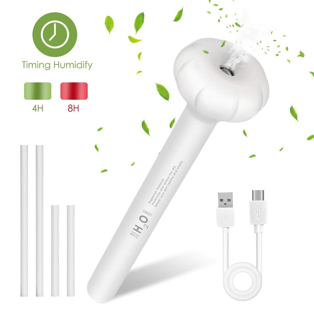 Wit Demontabel Luchtbevochtiger Usb Luchtbevochtiger Draagbare Ultrasone Aroma Diffuser Mist Maker Auto Luchtbevochtiger Luchtreiniger Voor Thuis