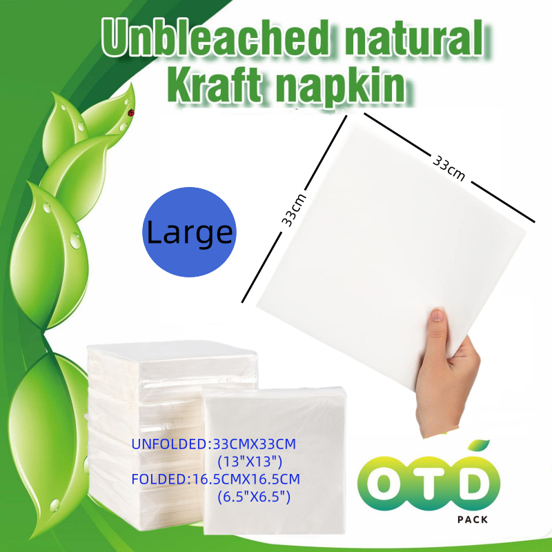 Serviettes de table en papier 100 % compostables et écologiques, parfaites pour les repas, les boissons ou les cocktails quotidiens jetables: Violet / 2 pcs