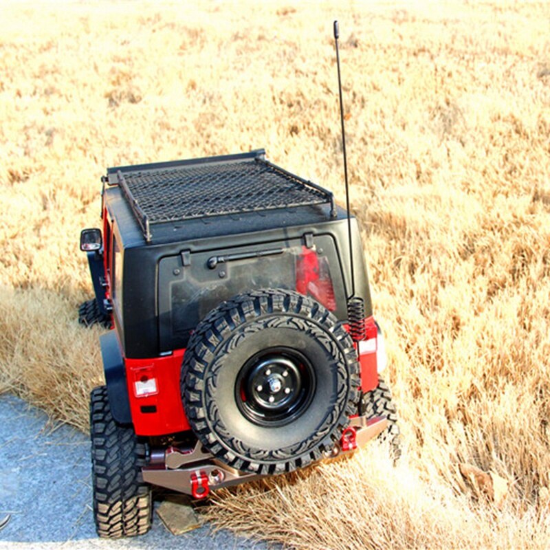 Rc crawler metal 160mm dekorativ antenn för 1:10 rc crawler axial scx 10 90046 traxxas trx -4 rc4wd d90 d110