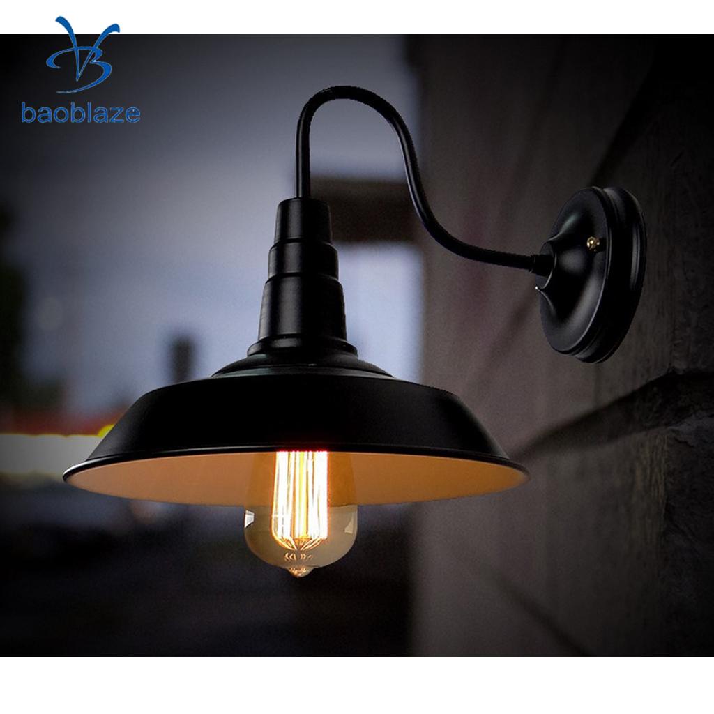 Black Wall Lamp Shade Lampshade Bracket Light Shade Home Garden Lighting