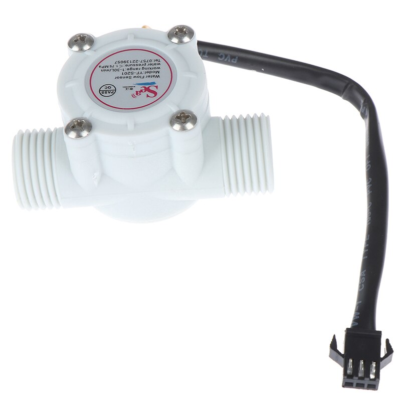 Interruptor de Sensor de flujo de agua de 1/2 pulgadas, medidor de flujo, Contador, Sensor, Control, efecto, caudalímetro, Hall 1-30L/min para Arduino