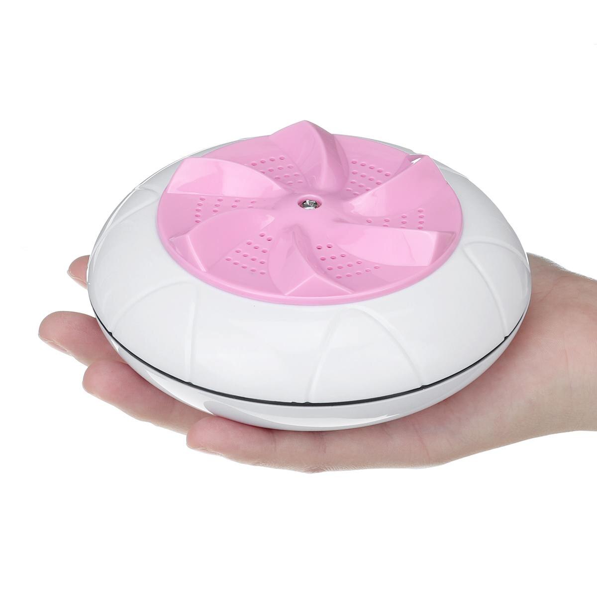 Mini Washing Machine Portable Personal Rotating Ultrasonic Turbines Washer USB Convenient Laundry for Travel Home Business Trip